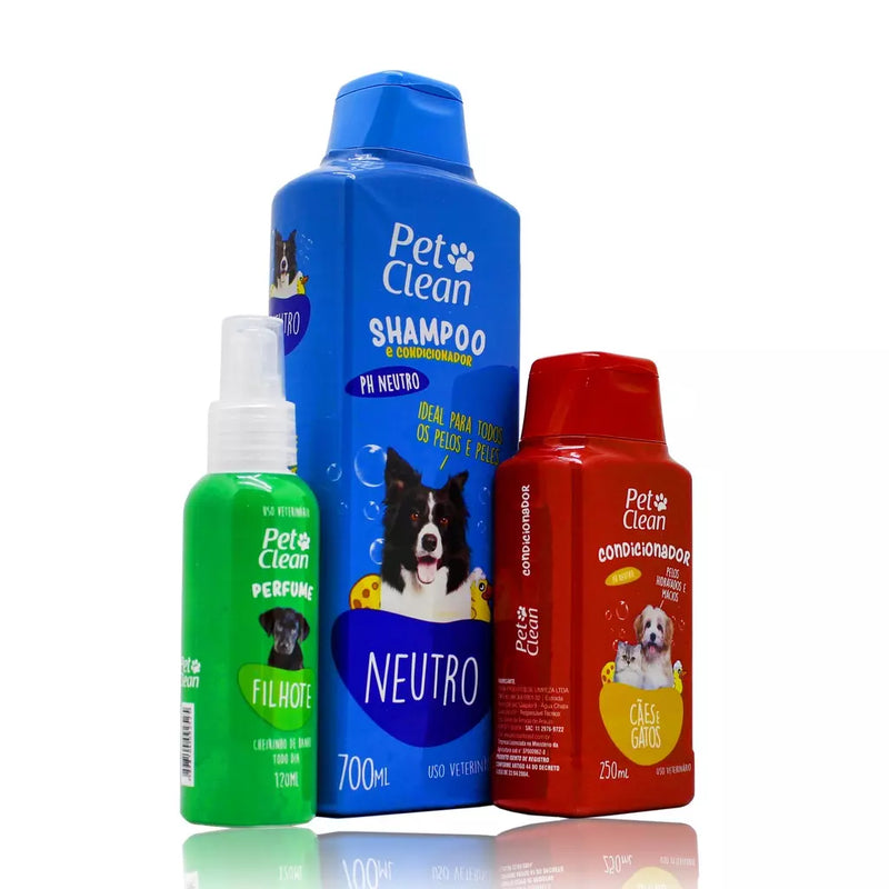 Kit Pop Pet Clean Shampoo, Condicionador e Perfume - aumigodepatas