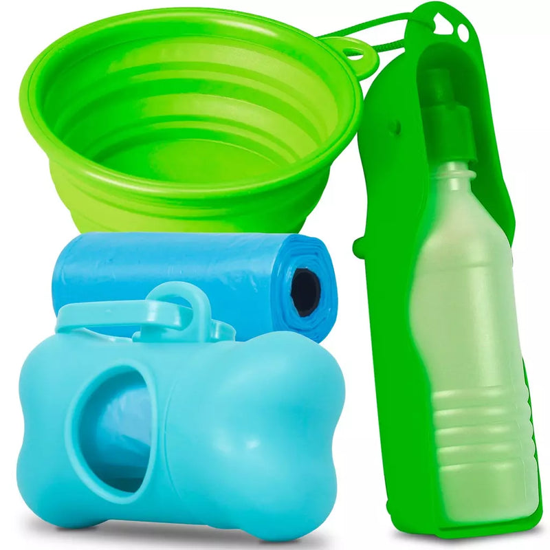 Kit Completo para Passeios com Pets Verde