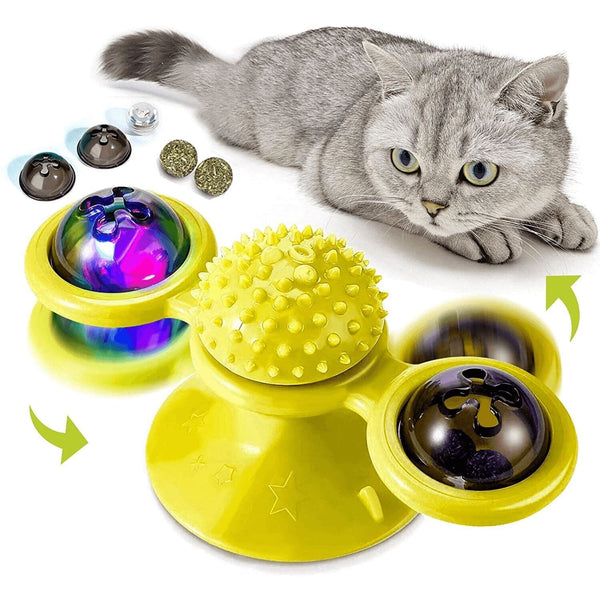 Spin Cat | Brinquedo Giratório Piscante Gato - aumigodepatas