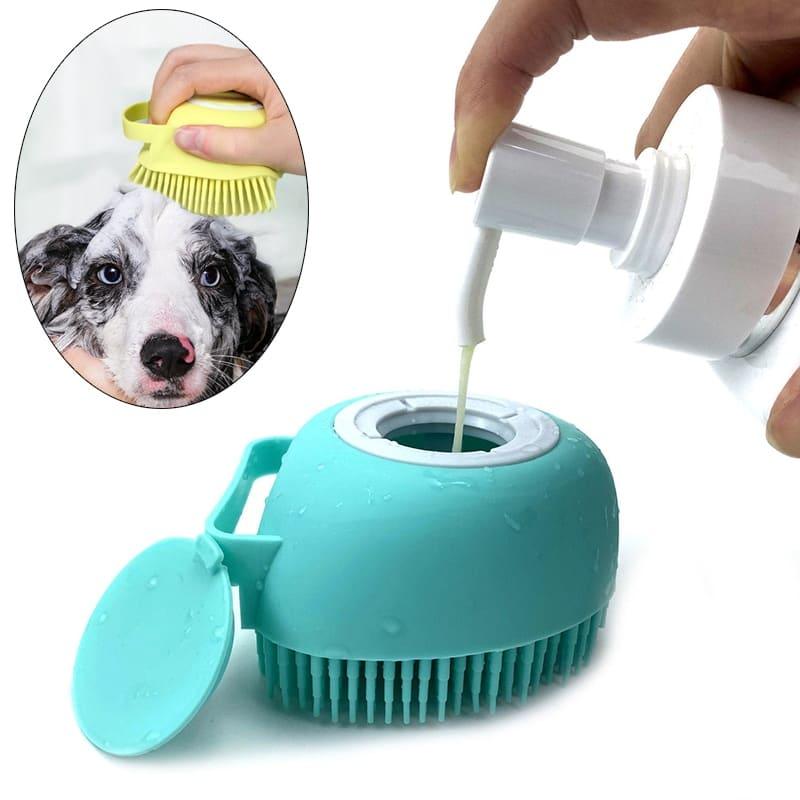 Escova para banho - PetScrubber - O segredo para um banho perfeito - Aumigo de Patas - aumigodepatas